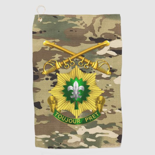 Serviette De Golf 2e Régiment de cavalerie blindée (Devant)