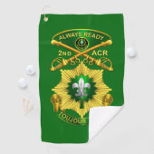Serviette De Golf 2e Régiment de cavalerie blindée (En situation)