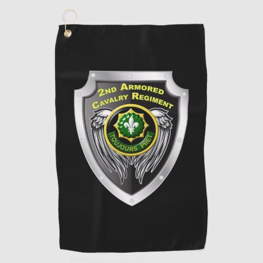 Serviette De Golf 2e Régiment de cavalerie blindée (Devant)