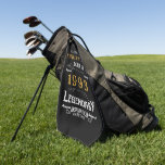Serviette De Golf 30th Birthday 1993 Ajouter Nom Legendary Black Gol<br><div class="desc">Design vintage chaque année "Original Quality Legendary Inspiration" serviette de golf pour cette personne spéciale. Ajoutez le nom et l'année souhaités dans les champs modèles pour créer un élément unique de célébration d'anniversaire. Faites équipe avec les cadeaux,  accessoires de fête et vêtements correspondants disponibles dans notre magasin www.zazzle.com/store/thecelebrationstore</div>