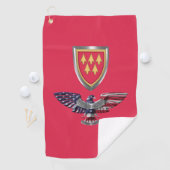 Serviette De Golf 32e Commandement de la défense aérienne Eagle (En situation)