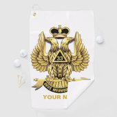 Serviette de golf 33 DEGRE MASON (En situation)