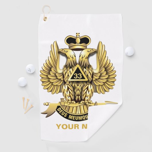 Serviette de golf 33 DEGRE MASON (En situation)