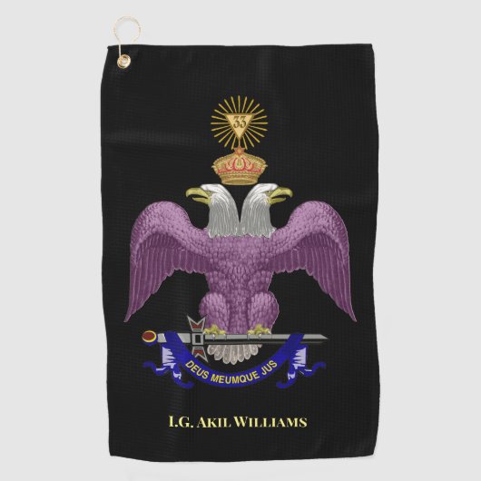 Serviette De Golf 33 degrés (Devant)