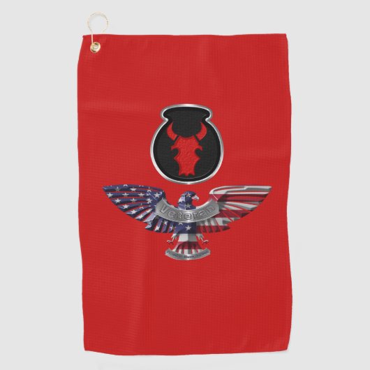 Serviette De Golf 34e division d'infanterie Aigle (Devant)