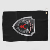 Serviette De Golf 34e division d'infanterie Bouclier Customisé (Horizontal)