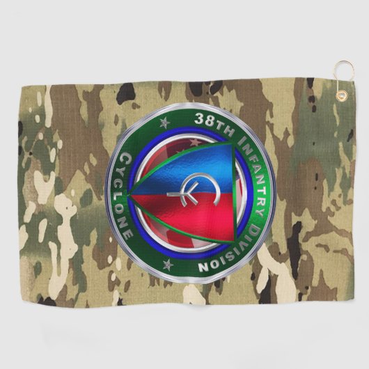 Serviette De Golf 38e division d'infanterie (Horizontal)