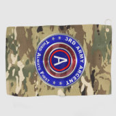 Serviette De Golf 3e armée ARCENT (Horizontal)