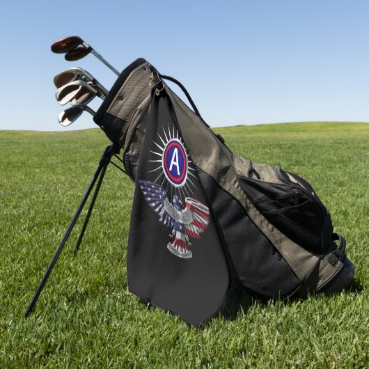 Serviette De Golf 3e armée Customisée Aigle Customisé (Vert)