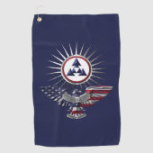Serviette De Golf 3e Commandement du développement durable Aigle de (Devant)