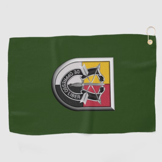 Serviette De Golf 3e insigne aéroporté du Groupe des opérations spéc (Horizontal)