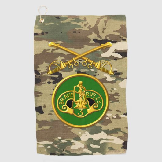 Serviette De Golf 3e régiment de cavalerie blindée  (Devant)