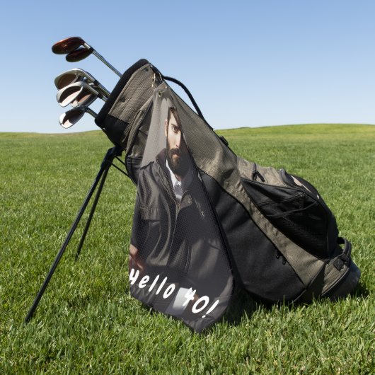 Serviette De Golf 40e anniversaire photo bonjour 40 gars (Vert)