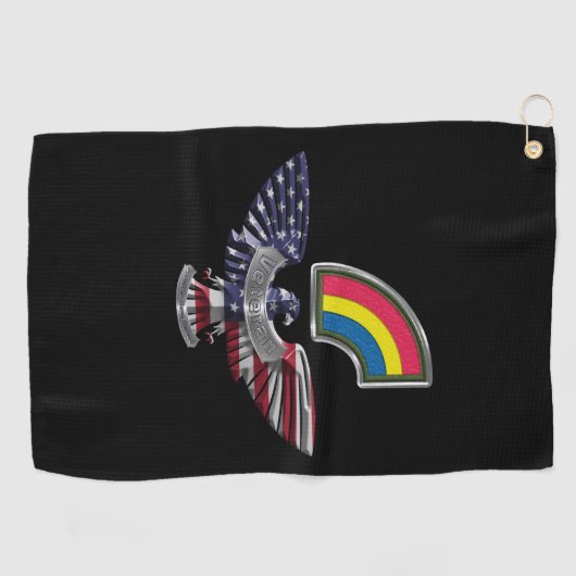 Serviette De Golf 42e division d'infanterie Aigle "Never Forget" (Horizontal)