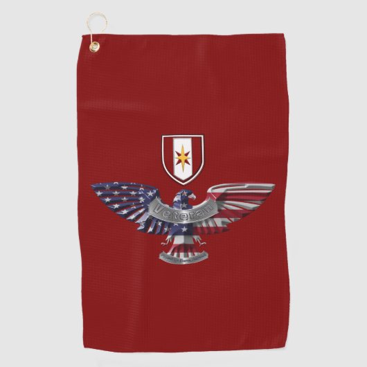 Serviette De Golf 44e Brigade Médicale "Dragon Medics" Eagle (Devant)