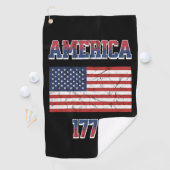 Serviette De Golf 4 juillet (En situation)