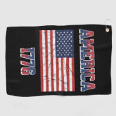 Serviette De Golf 4 juillet (Horizontal)