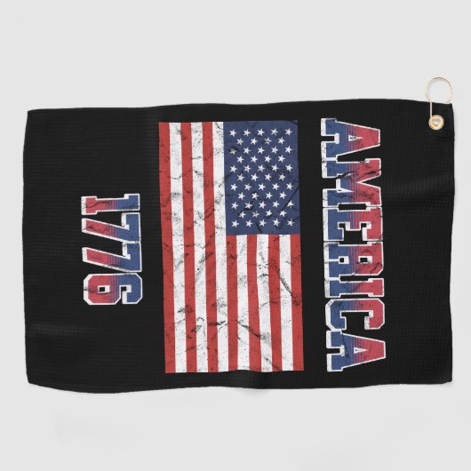 Serviette De Golf 4 juillet (Horizontal)