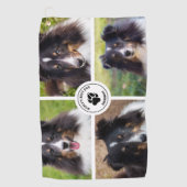 Serviette De Golf 4 Photos personnalisées pour animaux de compagnie (Devant)