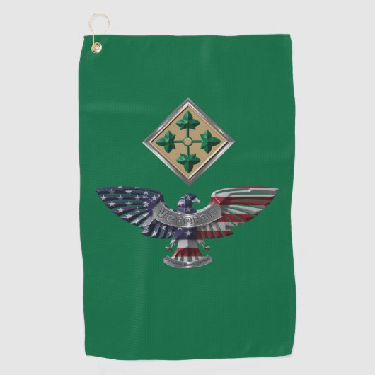 Serviette De Golf 4e division d'infanterie (Devant)