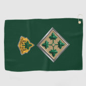 Serviette De Golf 4e division d'infanterie (Horizontal)