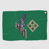 Serviette De Golf 4e division d'infanterie Aigle "tenace et loyale" (Horizontal)