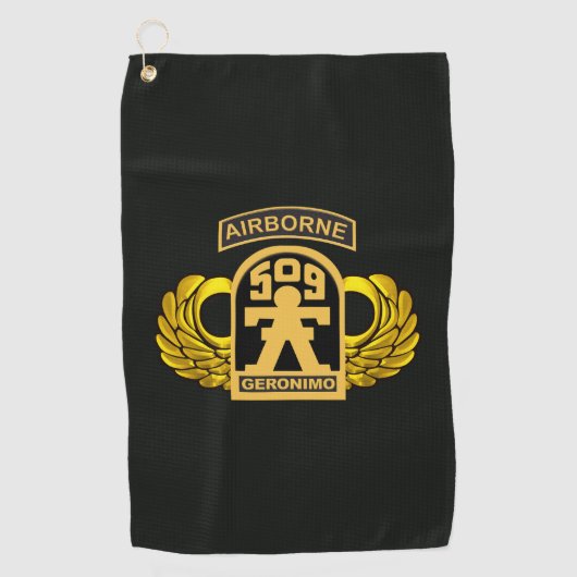 Serviette De Golf 509e régiment d'infanterie parachutiste GERONIMO (Devant)