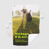 Serviette De Golf 50e anniversaire moderne 60e anniversaire Photo (En situation)