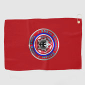 Serviette De Golf 555e brigade du génie "Triple Nickel" (Horizontal)