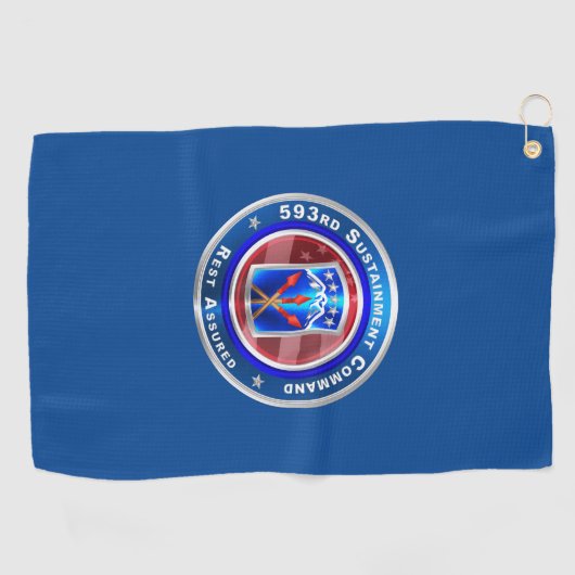 Serviette De Golf 593e Commandement du développement durable "Reest (Horizontal)