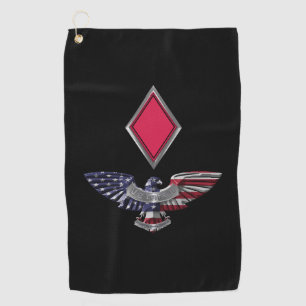 Serviette De Golf 5e Division d'Infanterie Aigle Personnalisé
