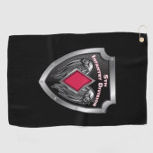 Serviette De Golf 5e division d'infanterie Bouclier Customisé (Horizontal)