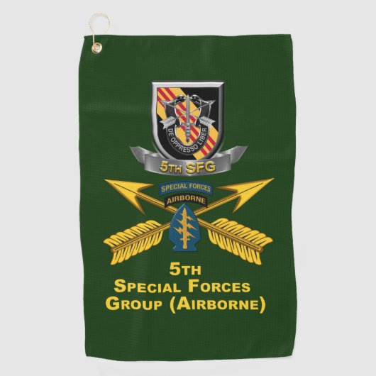 Serviette De Golf 5e Groupe des forces spéciales (Devant)