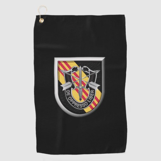 Serviette De Golf 5e insigne du Groupe des forces spéciales (aéropor (Devant)