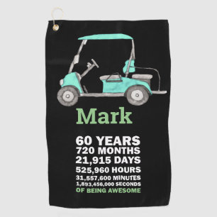 Serviette De Golf 60e anniversaire Mark 60 ans d'être génial