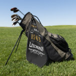 Serviette De Golf 60th Birthday 1963 Ajouter Nom Legendary Black Gol<br><div class="desc">Design vintage chaque année "Original Quality Legendary Inspiration" serviette de golf pour cette personne spéciale. Ajoutez le nom et l'année souhaités dans les champs modèles pour créer un élément unique de célébration d'anniversaire. Faites équipe avec les cadeaux,  accessoires de fête et vêtements correspondants disponibles dans notre magasin www.zazzle.com/store/thecelebrationstore</div>