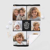 Serviette De Golf 6 Collage photo minimaliste - blanc et noir (En situation)