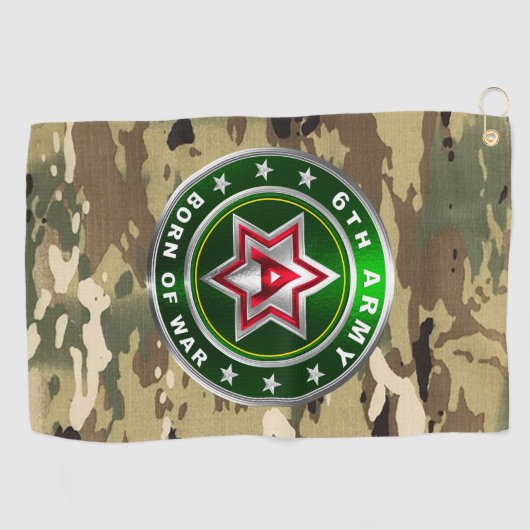 Serviette De Golf 6e ARMÉE (Horizontal)