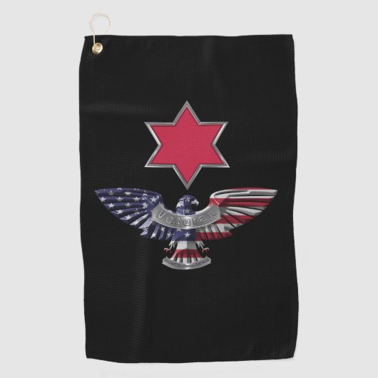 Serviette De Golf 6e division d'infanterie " Red Star " (Devant)