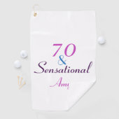 Serviette De Golf 70e anniversaire 70 et la fille sensationnelle Per (En situation)