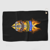 Serviette De Golf 75e Ranger Airborne Flaming Dagger (Horizontal)