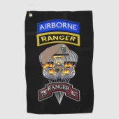 Serviette De Golf 75e Ranger Regiment Ranger "Sua Sponte" (Devant)