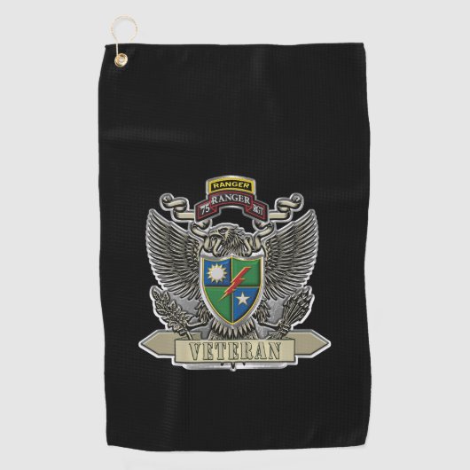Serviette De Golf 75e régiment de rangers (Devant)