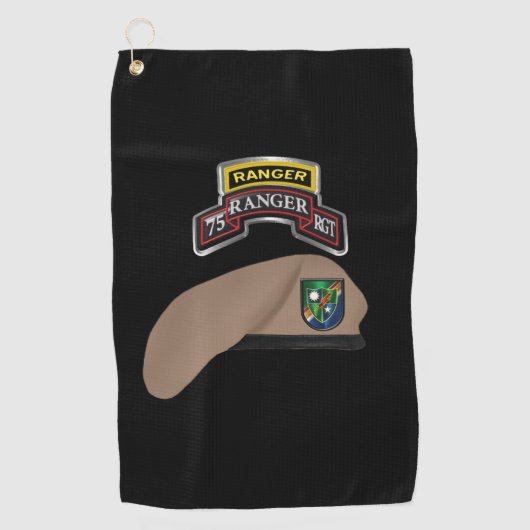 Serviette De Golf 75e régiment de rangers (Devant)