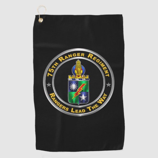 Serviette De Golf 75e régiment de rangers (Devant)