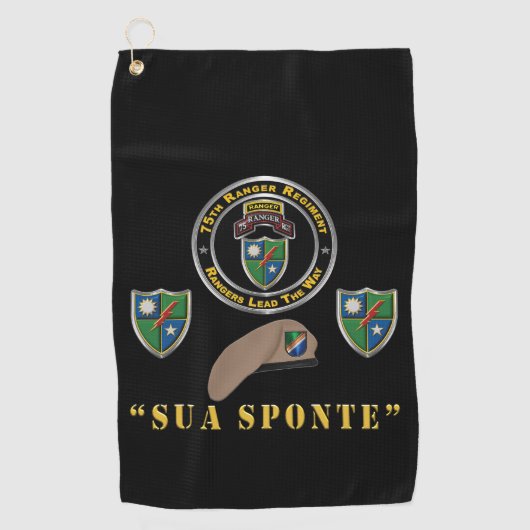 Serviette De Golf 75e régiment de rangers (Devant)