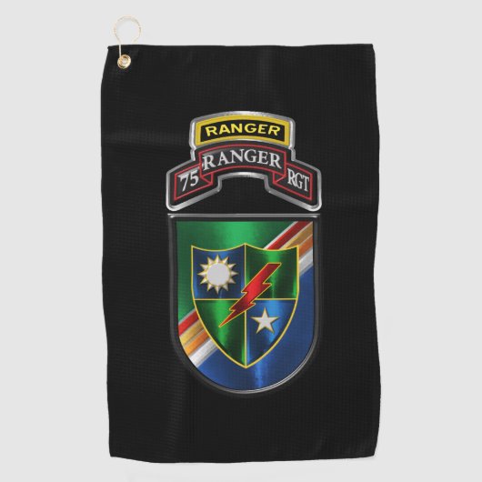Serviette De Golf 75e régiment de rangers (Devant)