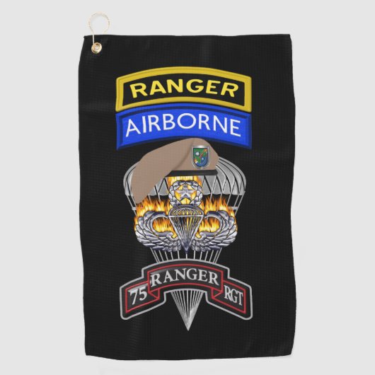 Serviette De Golf 75e régiment de rangers (Devant)