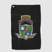Serviette De Golf 75e régiment de Rangers (Devant)
