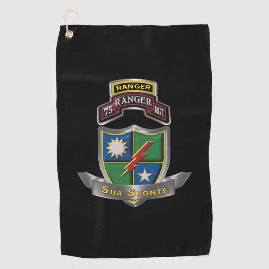 Serviette De Golf 75e régiment de Rangers (Devant)